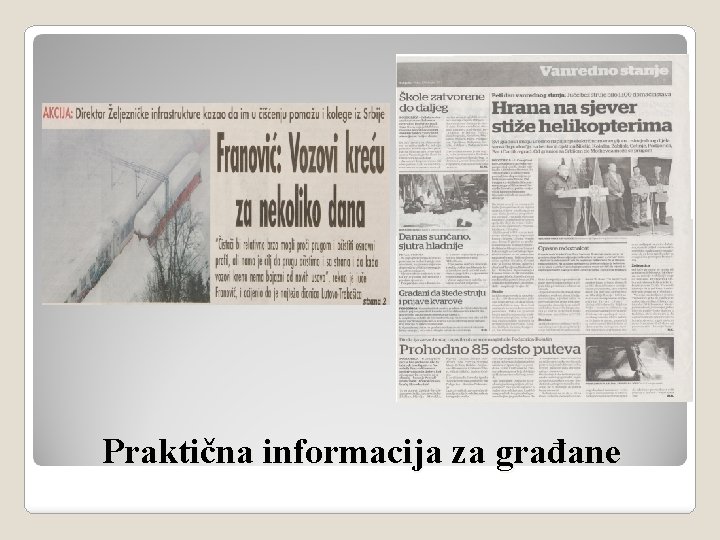 Praktična informacija za građane 