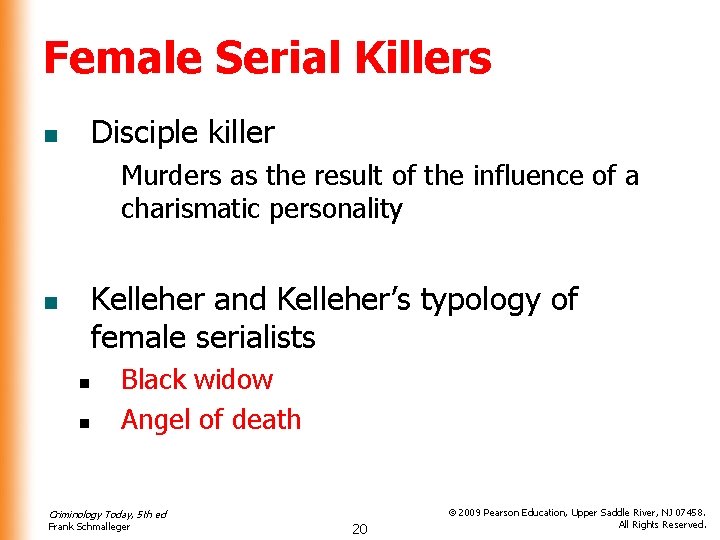 Female Serial Killers Disciple killer n Murders as the result of the influence of