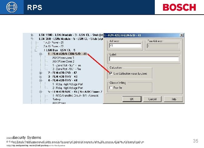 RPS 2/9/2004 Security Systems © Robert Bosch Gmb. H reserves all rights even in