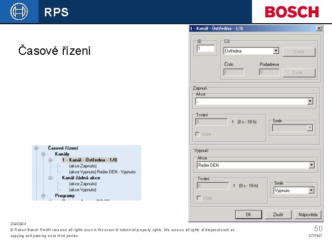 RPS Časové řízení 2/9/2004 © Robert Bosch Gmb. H reserves all rights even in