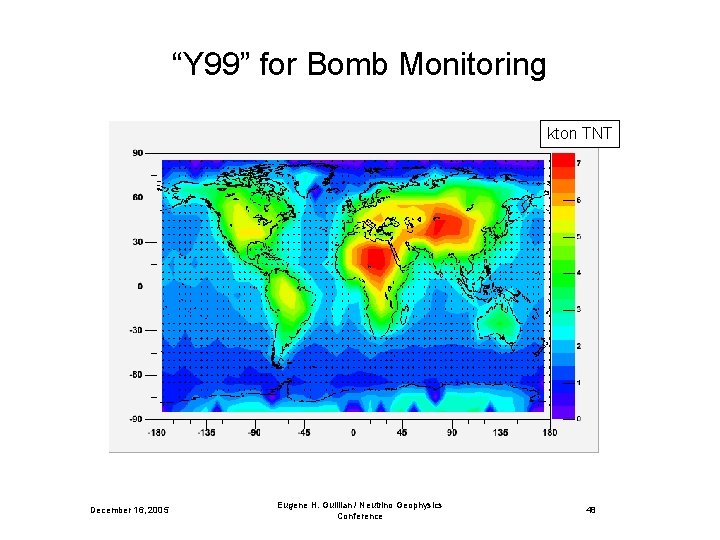 “Y 99” for Bomb Monitoring kton TNT December 16, 2005 Eugene H. Guillian /