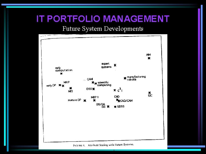 IT PORTFOLIO MANAGEMENT Future System Developments 