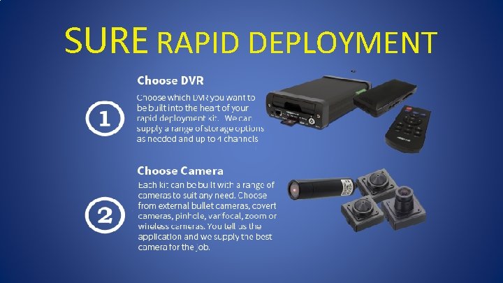 SURE RAPID DEPLOYMENT 