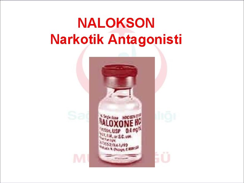 NALOKSON Narkotik Antagonisti 