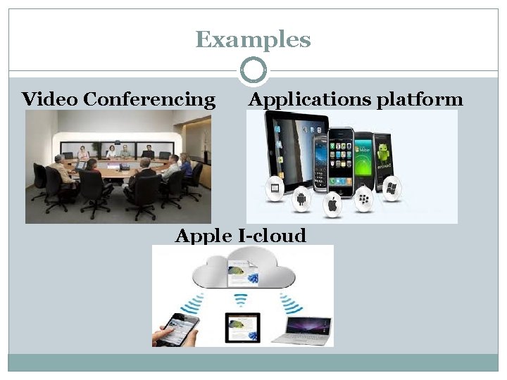 Examples Video Conferencing Applications platform Apple I-cloud Examples Video Conferencing Applications platform Apple I-cloud