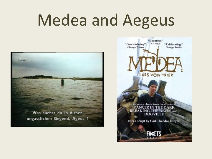Medea and Aegeus Medea and Aegeus