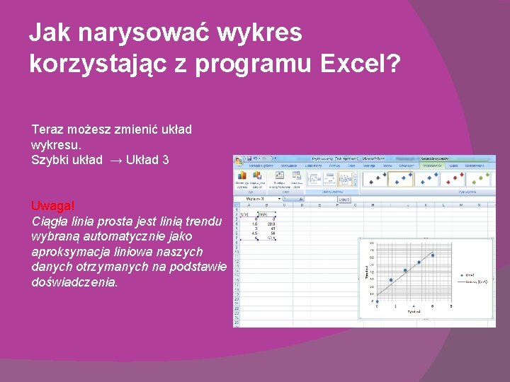 Jak narysować wykres korzystając z programu Excel? Teraz możesz zmienić układ wykresu. Szybki układ Jak narysować wykres korzystając z programu Excel? Teraz możesz zmienić układ wykresu. Szybki układ
