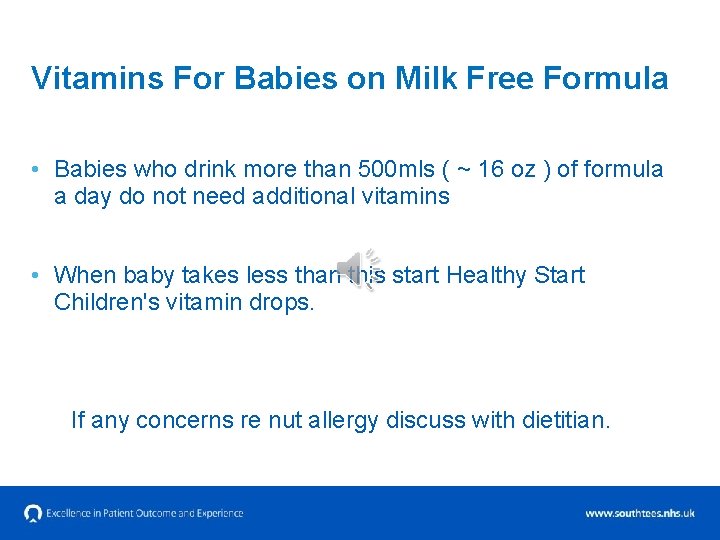 Vitamins For Babies on Milk Free Formula • Babies who drink more than 500