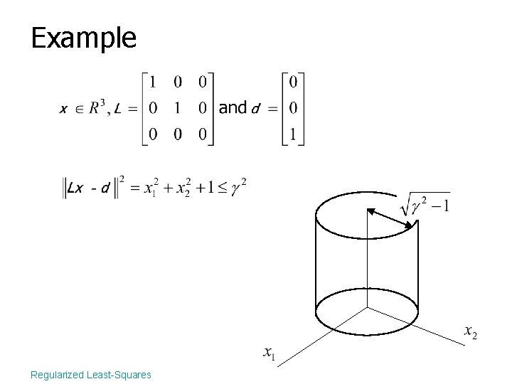 Example Regularized Least-Squares 