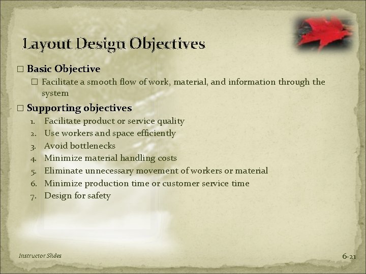 Chapter 6 Process Selection and Facility Layout Mc