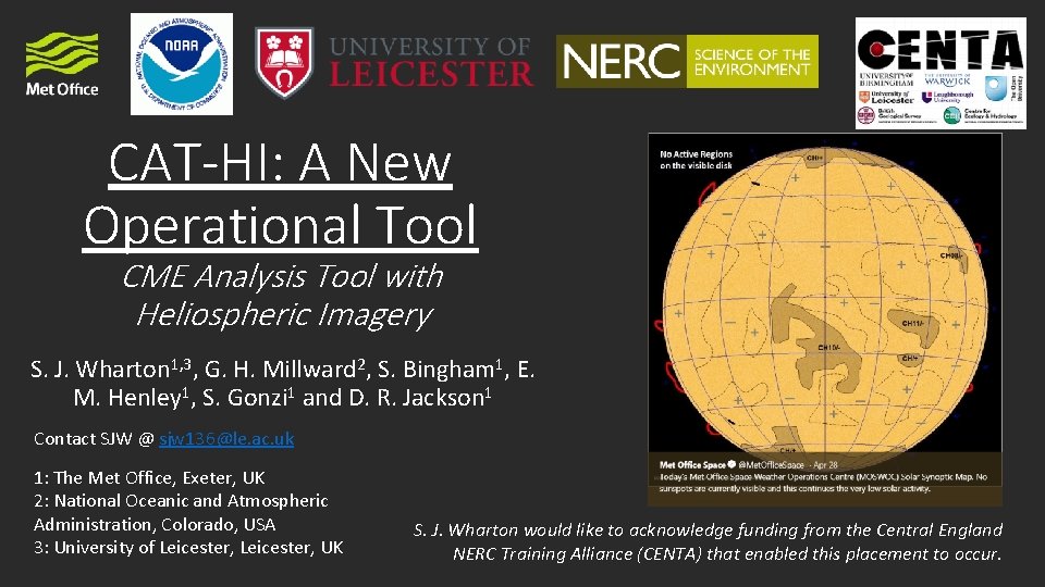 CAT-HI: A New Operational Tool CME Analysis Tool with Heliospheric Imagery S. J. Wharton