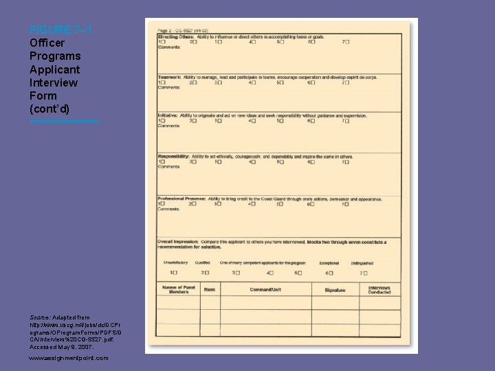 Adir Interview Form.pdf Interviewing Candidates www assignmentpoint com After studying this