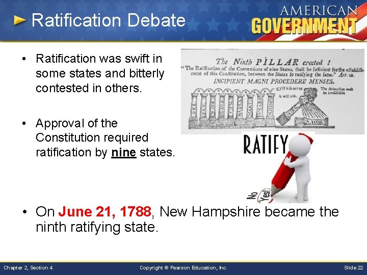Ratification Debate • Ratification was swift in some states and bitterly contested in others.