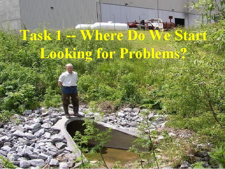 Task 1 -- Where Do We Start Looking for Problems? 