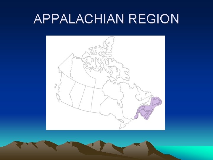 APPALACHIAN REGION 