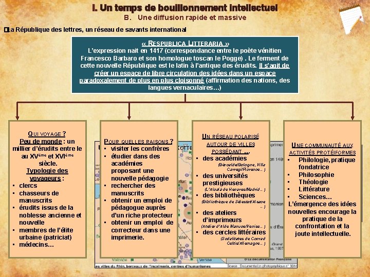 I. Un temps de bouillonnement intellectuel B. Une diffusion rapide et massive �La République