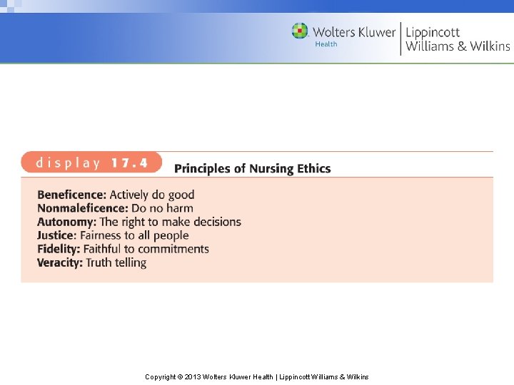 Copyright © 2013 Wolters Kluwer Health | Lippincott Williams & Wilkins 