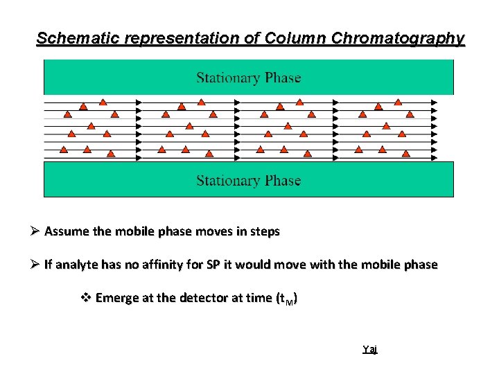 Schematic representation of Column Chromatography Ø Assume the mobile phase moves in steps Ø