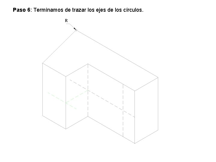 Paso 6: Terminamos de trazar los ejes de los círculos. Paso 6: Terminamos de trazar los ejes de los círculos.