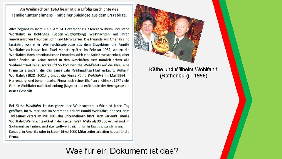 Käthe und Wilhelm Wohlfahrt (Rothenburg - 1998) Was für ein Dokument ist das? Käthe und Wilhelm Wohlfahrt (Rothenburg - 1998) Was für ein Dokument ist das?