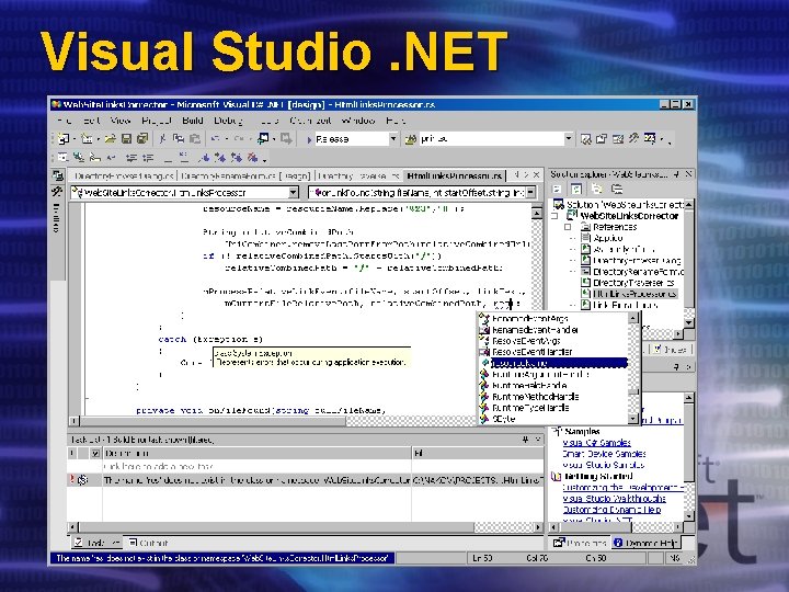 Visual Studio. NET 
