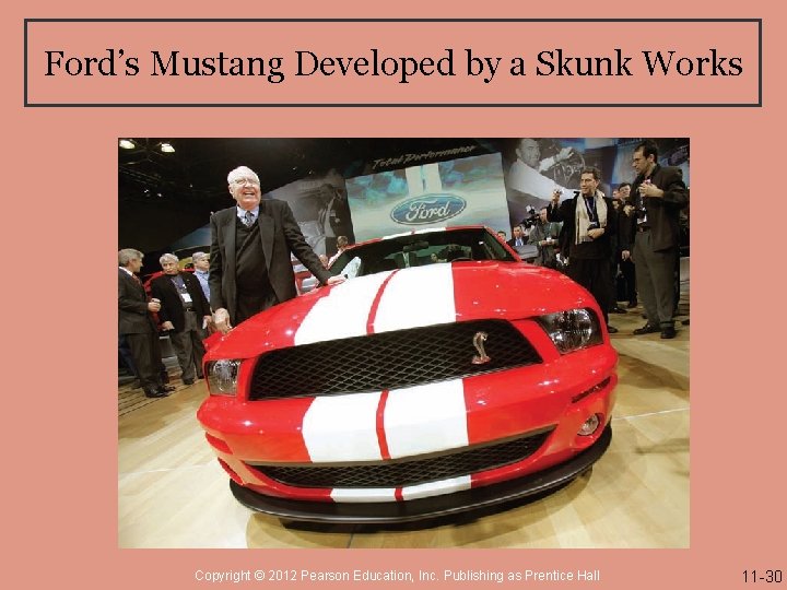 Ford’s Mustang Developed by a Skunk Works Copyright © 2012 Pearson Education, Inc. Publishing