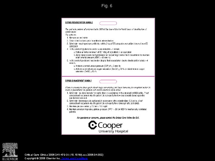 Fig. 6 Critical Care Clinics 2008 241 -47 DOI: (10. 1016/j. ccc. 2008. 04.