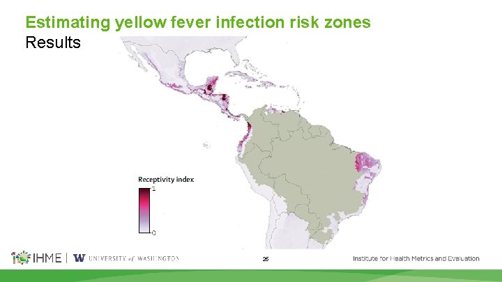 Estimating yellow fever infection risk zones Results 25 