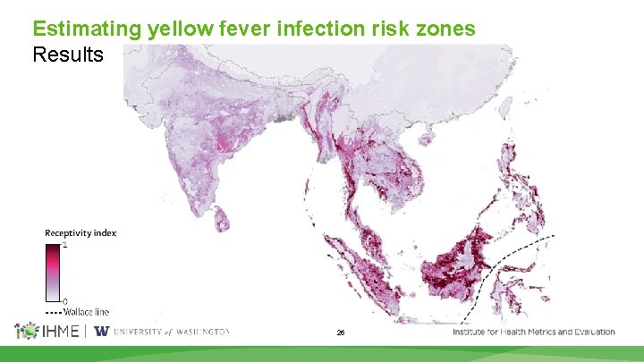 Estimating yellow fever infection risk zones Results 26 