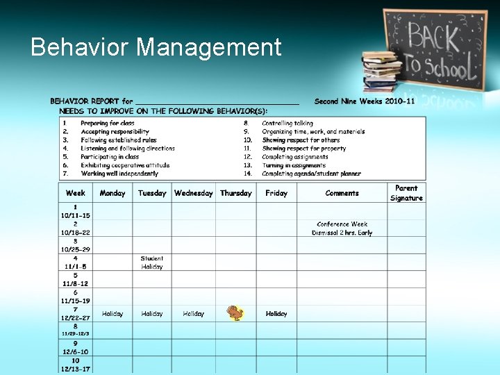 Behavior Management 