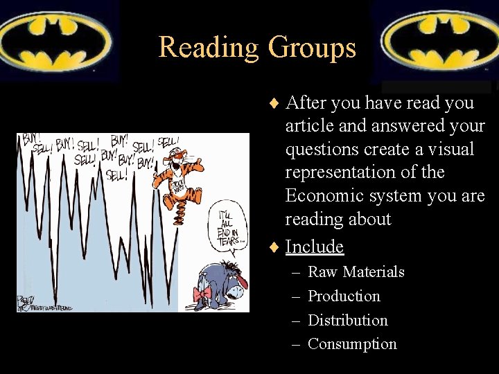 Reading Groups ¨ After you have read you article and answered your questions create