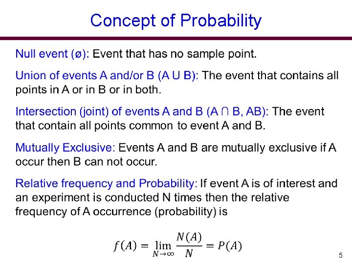 Concept of Probability 5 