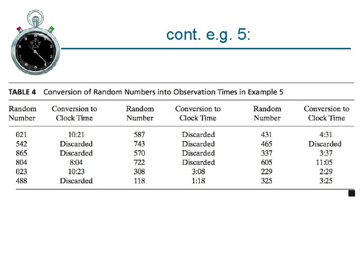 cont. e. g. 5: 