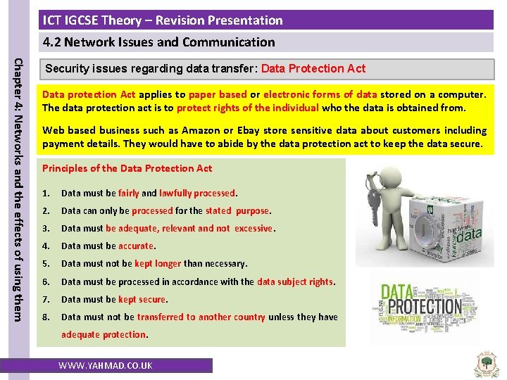 ICT IGCSE Theory – Revision Presentation 4. 2 Network Issues and Communication Chapter 4: