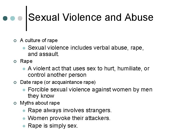Sexual Violence and Abuse ¢ A culture of rape l ¢ Rape l ¢ Sexual Violence and Abuse ¢ A culture of rape l ¢ Rape l ¢
