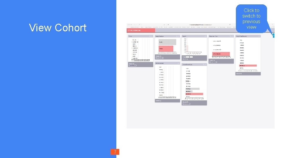 Click to switch to previous view View Cohort 7 