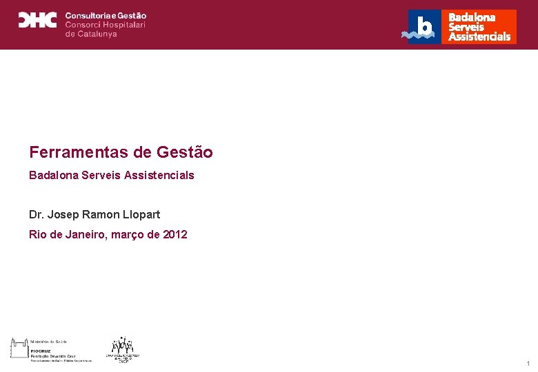 Título general da apresentação - CHC Consultoria e Gestão Ferramentas de Gestão Badalona Serveis