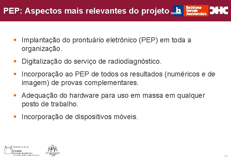 Título general da apresentação - CHC Consultoria e Gestão PEP: Aspectos mais relevantes do