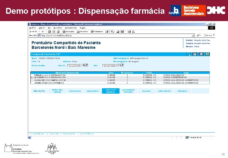 Título general da apresentação - CHC Consultoria e Gestão Demo protótipos : Dispensação farmácia