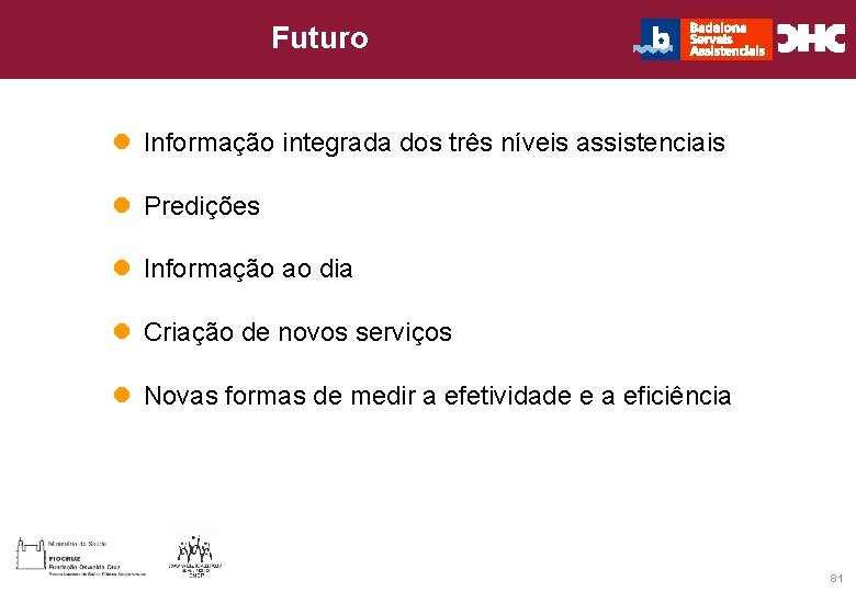 Título general da apresentação - CHC Consultoria e Gestão Futuro l Informação integrada dos