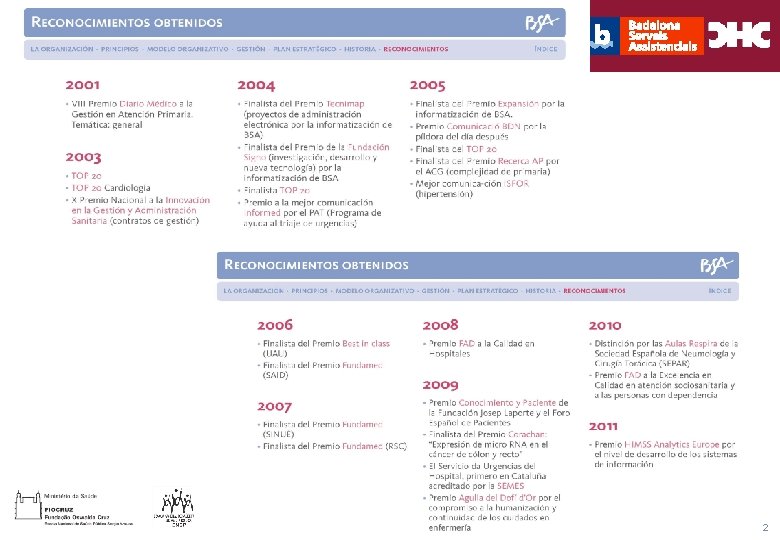 Título general da apresentação - CHC Consultoria e Gestão RECONOCIMIENTOS 92 