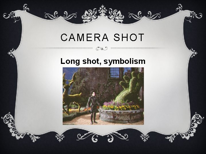 CAMERA SHOT Long shot, symbolism 