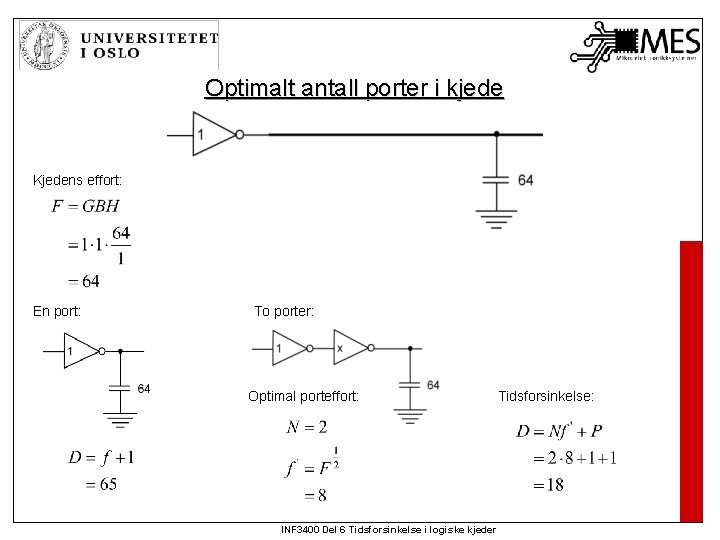 Optimalt antall porter i kjede Kjedens effort: En port: To porter: Optimal porteffort: INF Optimalt antall porter i kjede Kjedens effort: En port: To porter: Optimal porteffort: INF