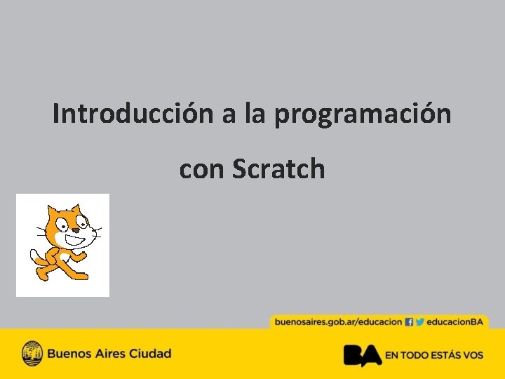 Introducción a la programación con Scratch 