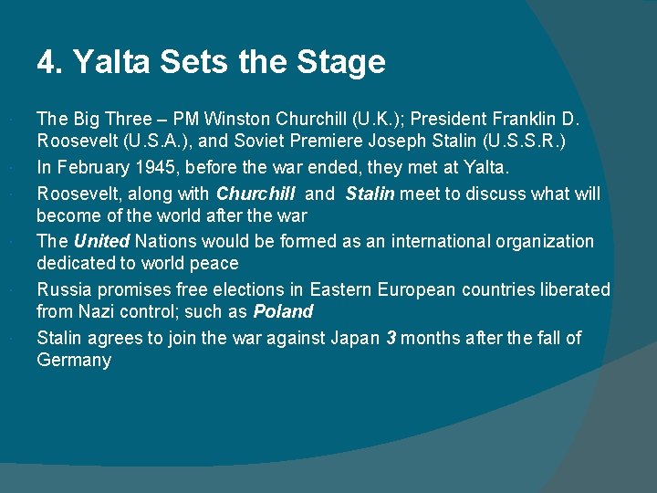 The Cold War Begins 1945 1952 PAGEANT CHAPTER