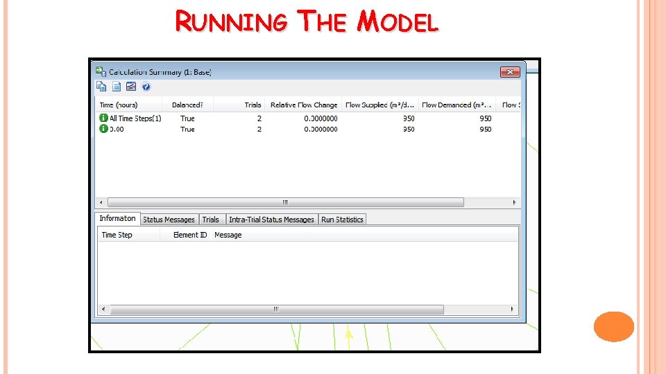 RUNNING THE MODEL 
