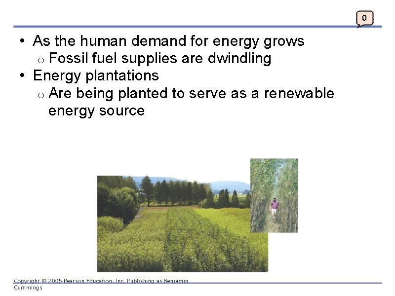 0 • As the human demand for energy grows o Fossil fuel supplies are