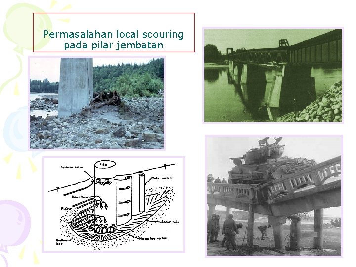 Permasalahan local scouring pada pilar jembatan 