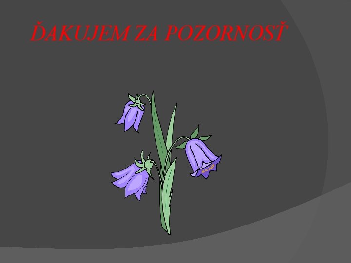 ĎAKUJEM ZA POZORNOSŤ 