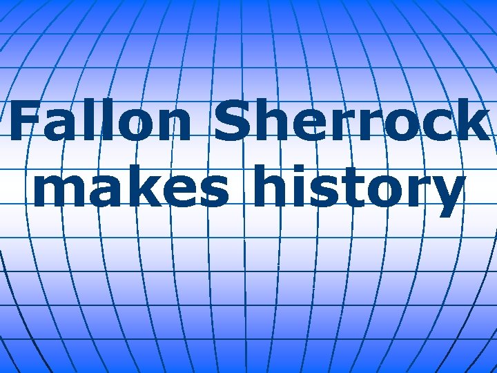 Fallon Sherrock makes history 